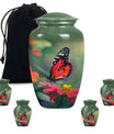 10-inch butterfly theme classic urn for adult female ashes.