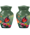 10-inch butterfly theme classic urn for adult female ashes.