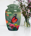 10-inch butterfly theme classic urn for adult female ashes.