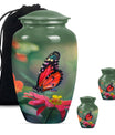 10-inch butterfly theme classic urn for adult female ashes.