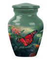10-inch classic butterfly urn for male adult human cremation ashes, personalizable with engraved names