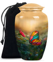 butterfly cremation urn.