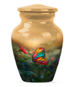 butterfly cremation urn.