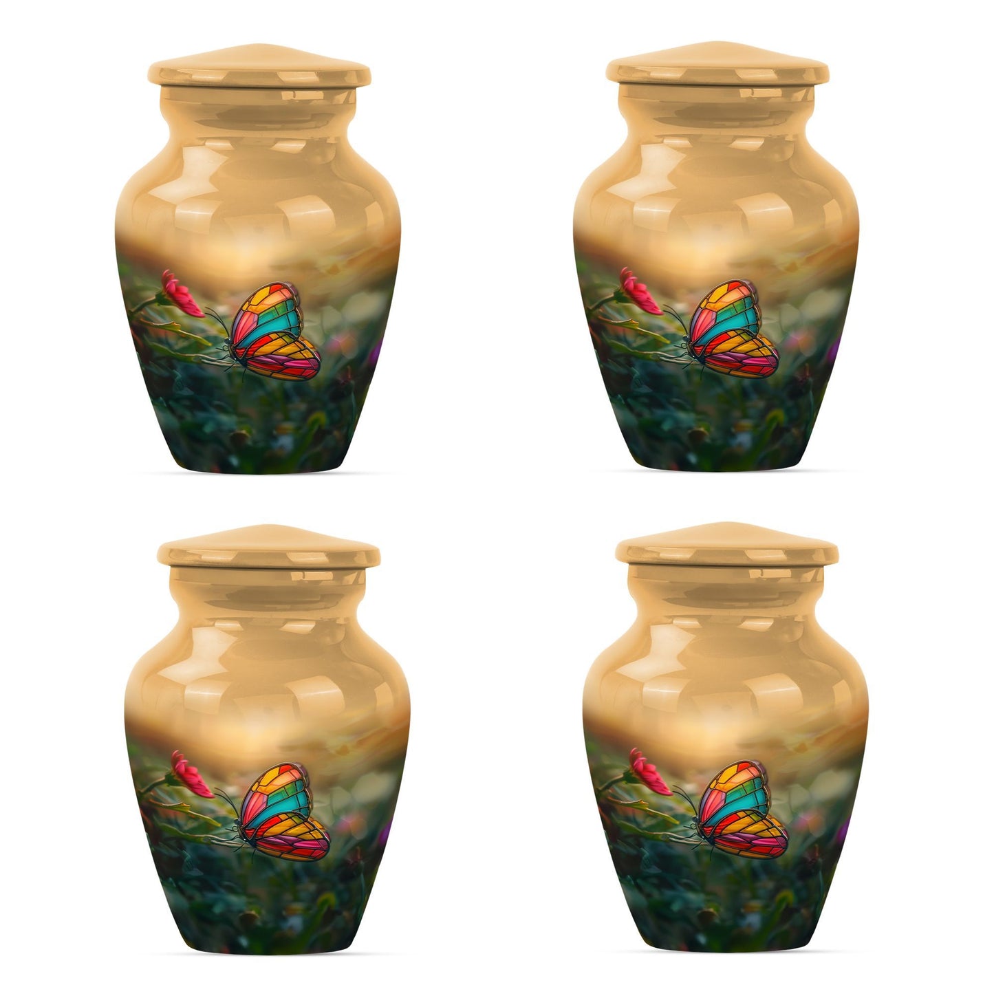 butterfly cremation urn.