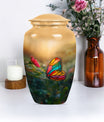 butterfly cremation urn.