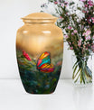butterfly cremation urn.