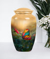 butterfly cremation urn.