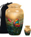 butterfly cremation urn.