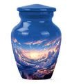 10-inch classic butterfly-themed clouds urn.