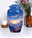 10-inch classic butterfly-themed clouds urn.