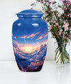 10-inch classic butterfly-themed clouds urn.