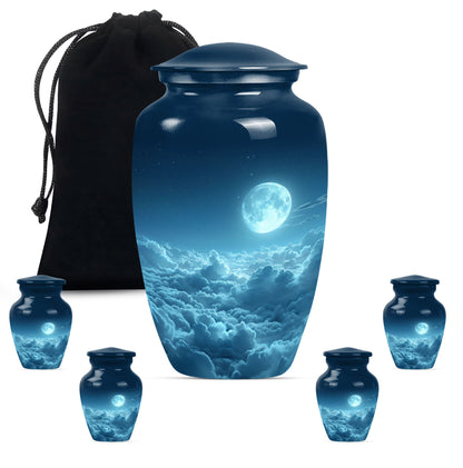  clouds urn with butterfly theme for adult human ashes