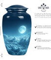  clouds urn with butterfly theme for adult human ashes