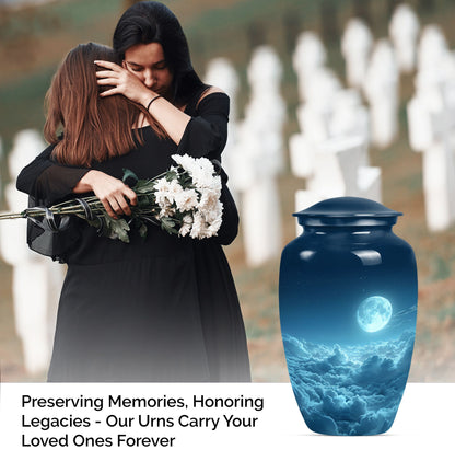  clouds urn with butterfly theme for adult human ashes