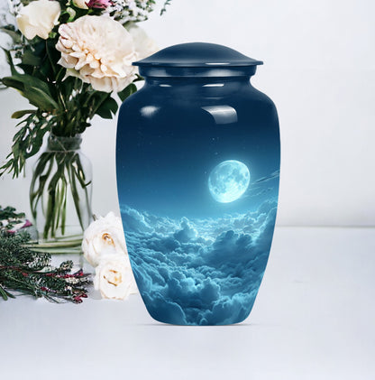  clouds urn with butterfly theme for adult human ashes