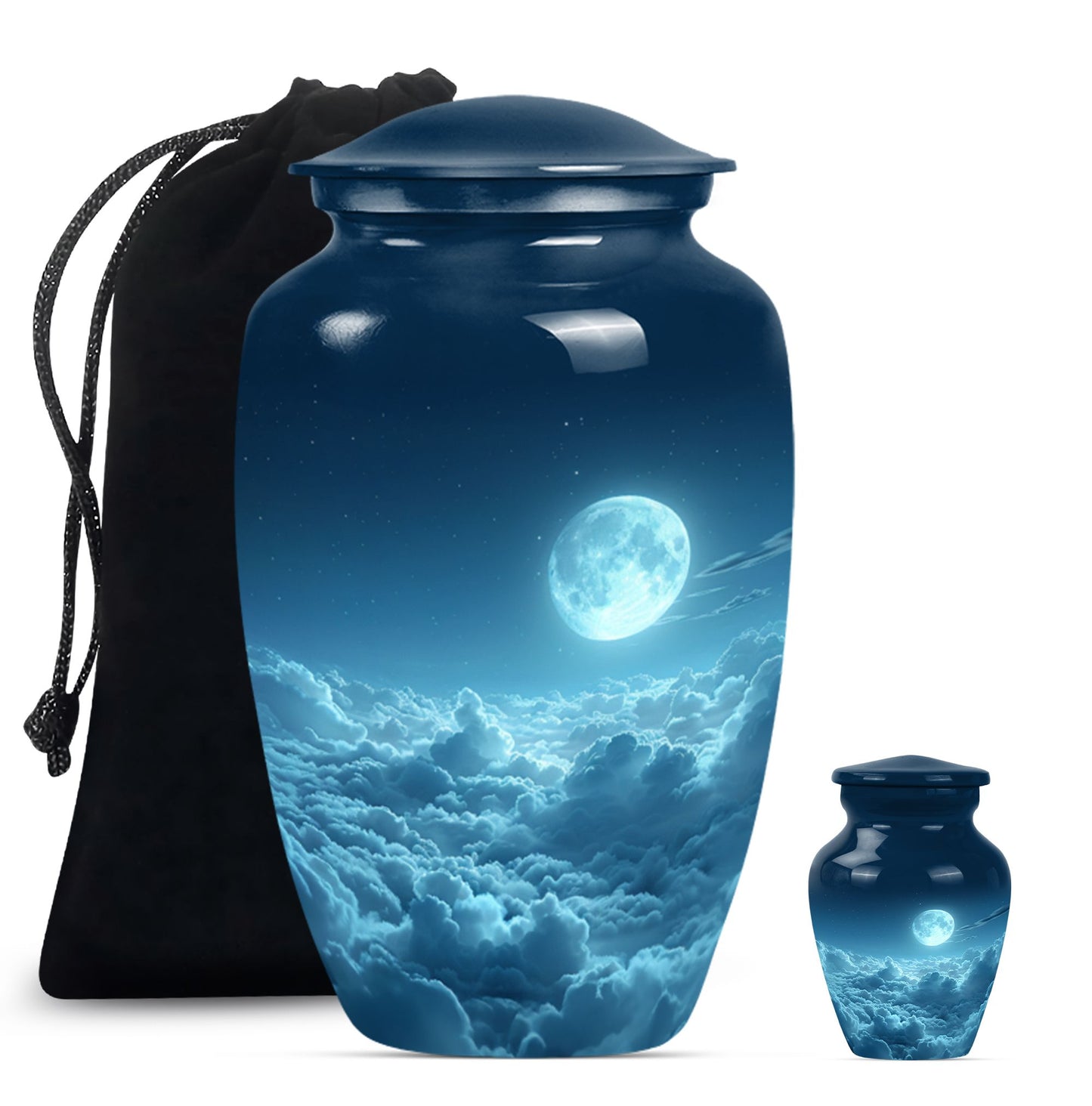  clouds urn with butterfly theme for adult human ashes
