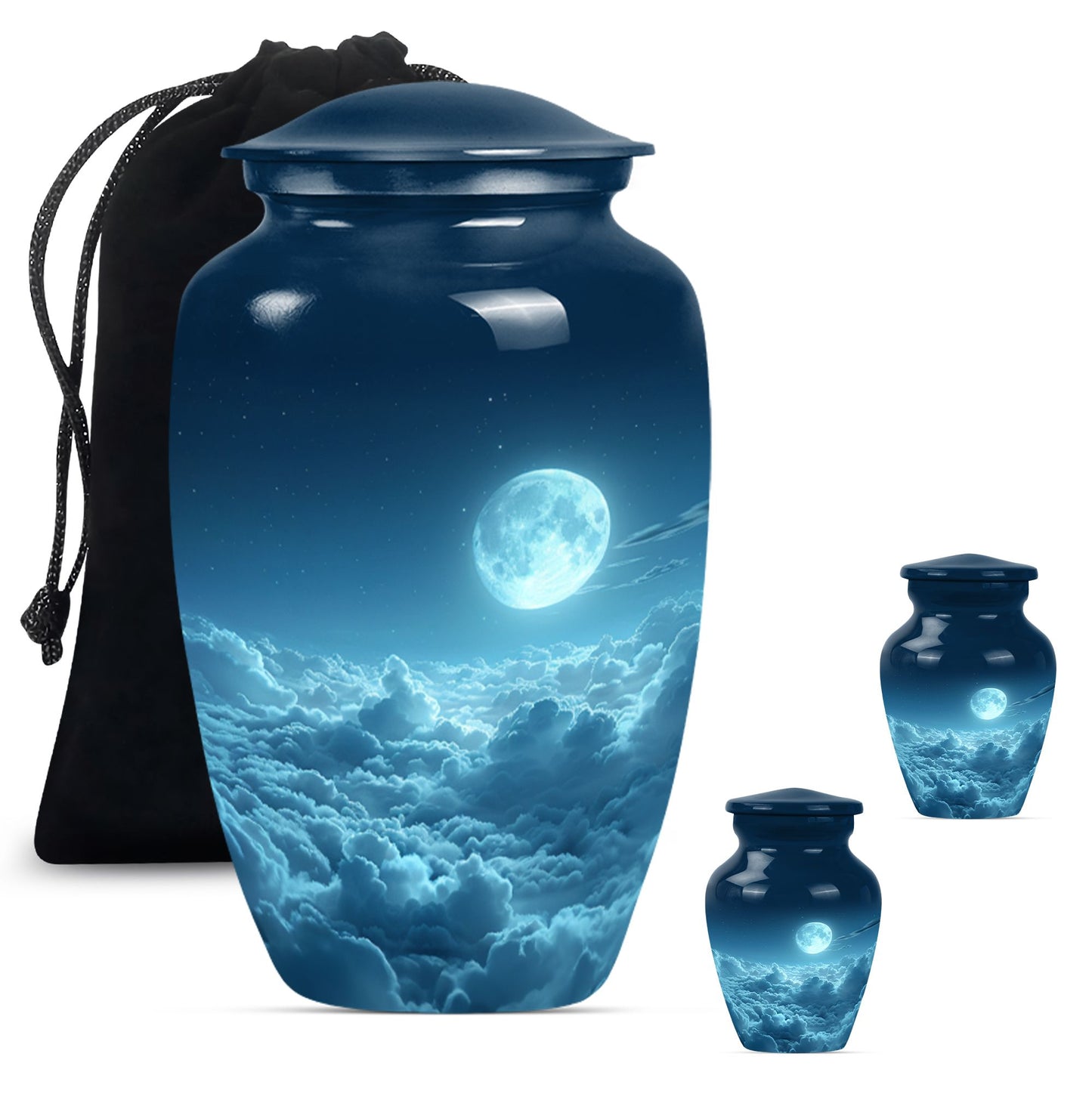  clouds urn with butterfly theme for adult human ashes