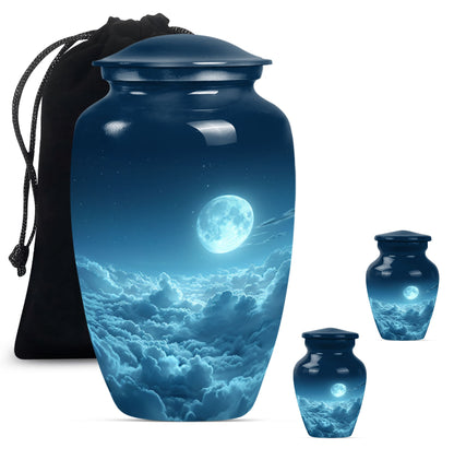  clouds urn with butterfly theme for adult human ashes