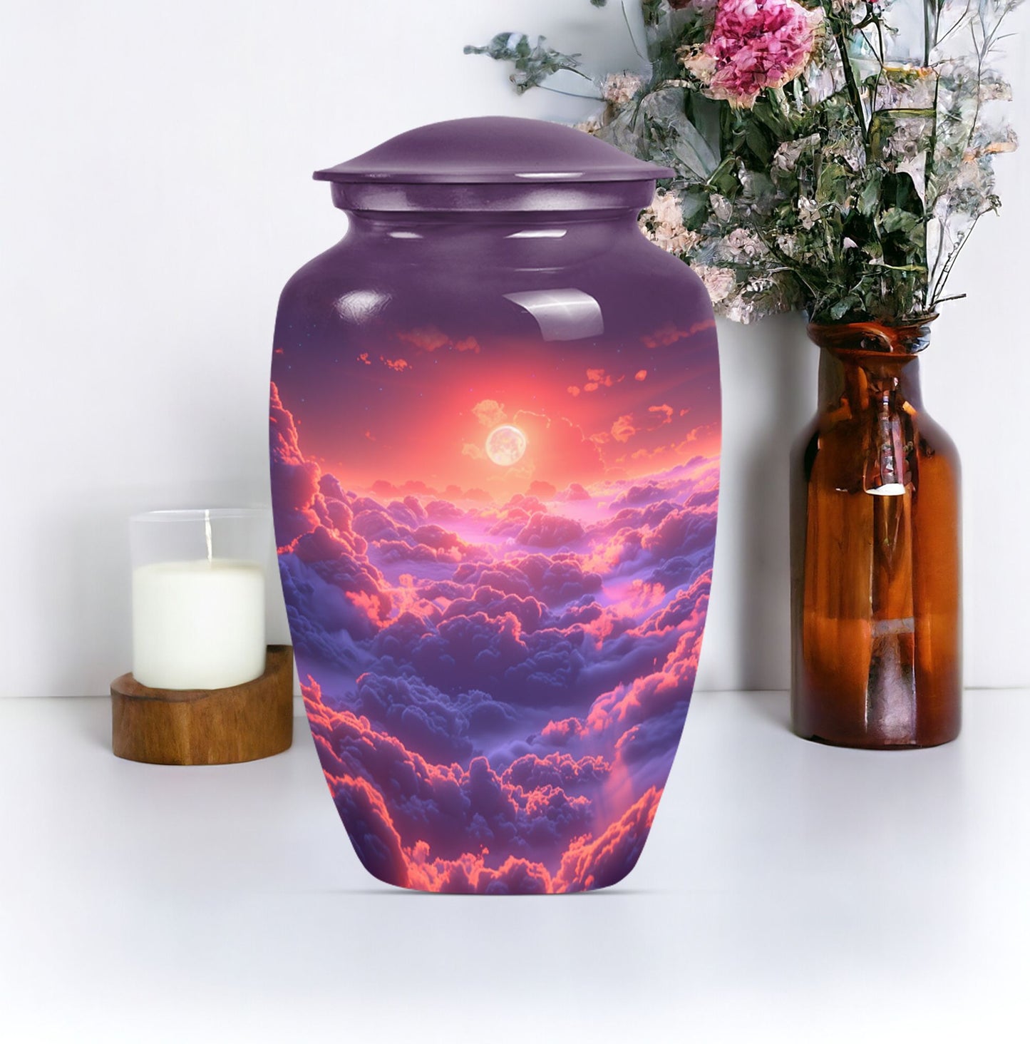 clouds urn for human ashes