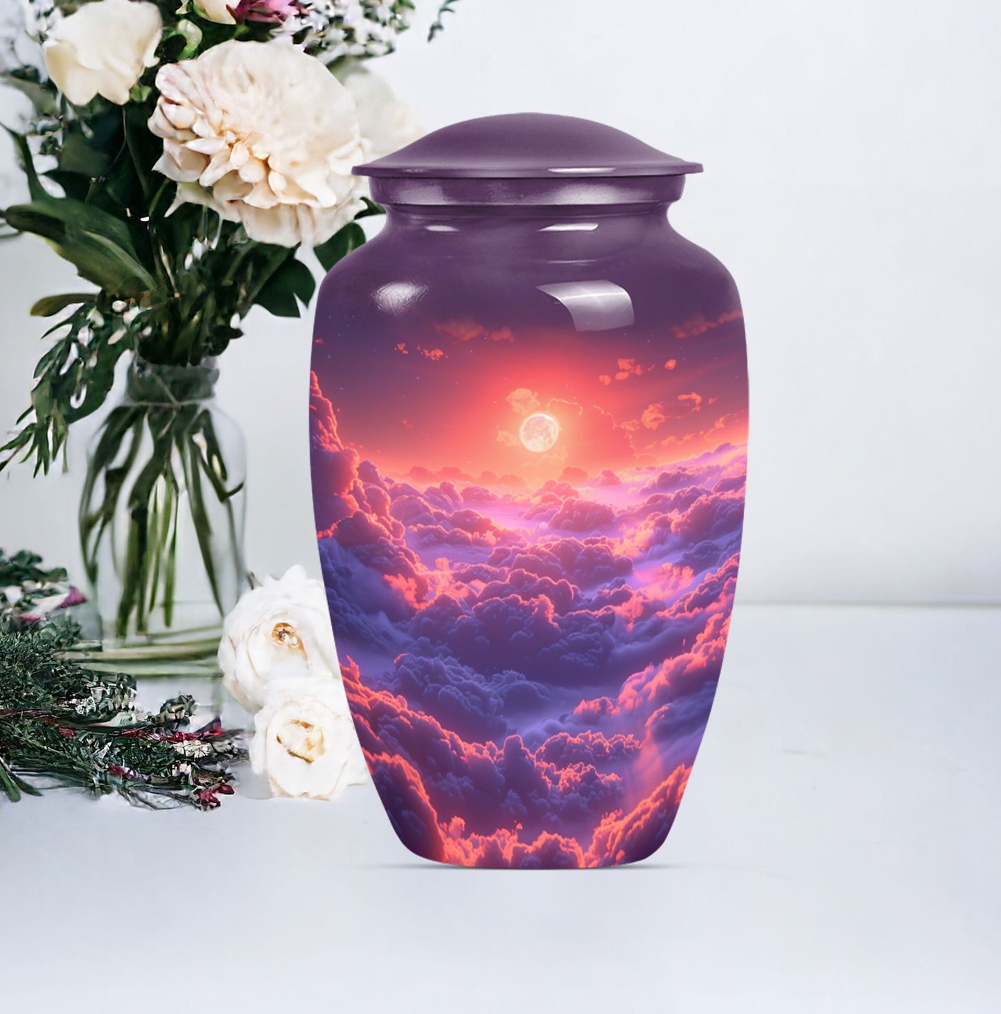 clouds urn for human ashes