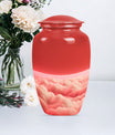 10-inch classic butterfly themed clouds urn for cremation.