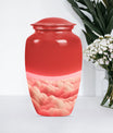 10-inch classic butterfly themed clouds urn for cremation.