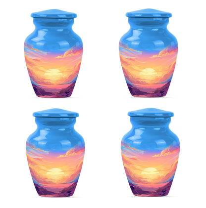 Classic butterfly-themed clouds urn for mom.