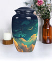 10-inch classic Clouds Urn with butterfly theme
