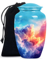 Clouds Theme Large Urn 10 Inch