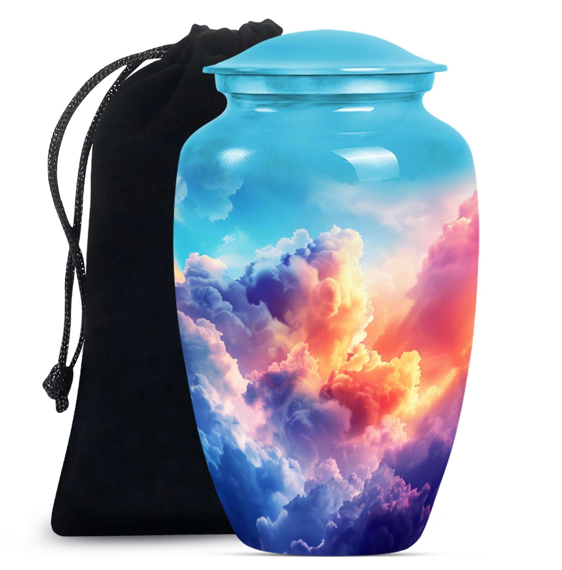 Clouds Theme Large Urn 10 Inch