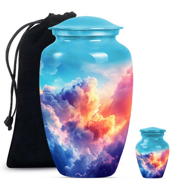 Large Urn With 1 Keepsake Urn