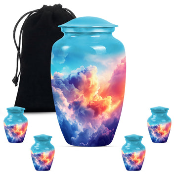 Large Urn with 4 Small Urn