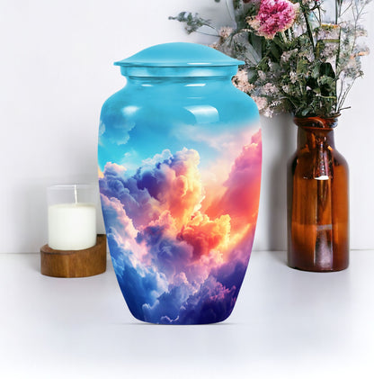 10 inch Classic Butterfly themed Cloud Urn.