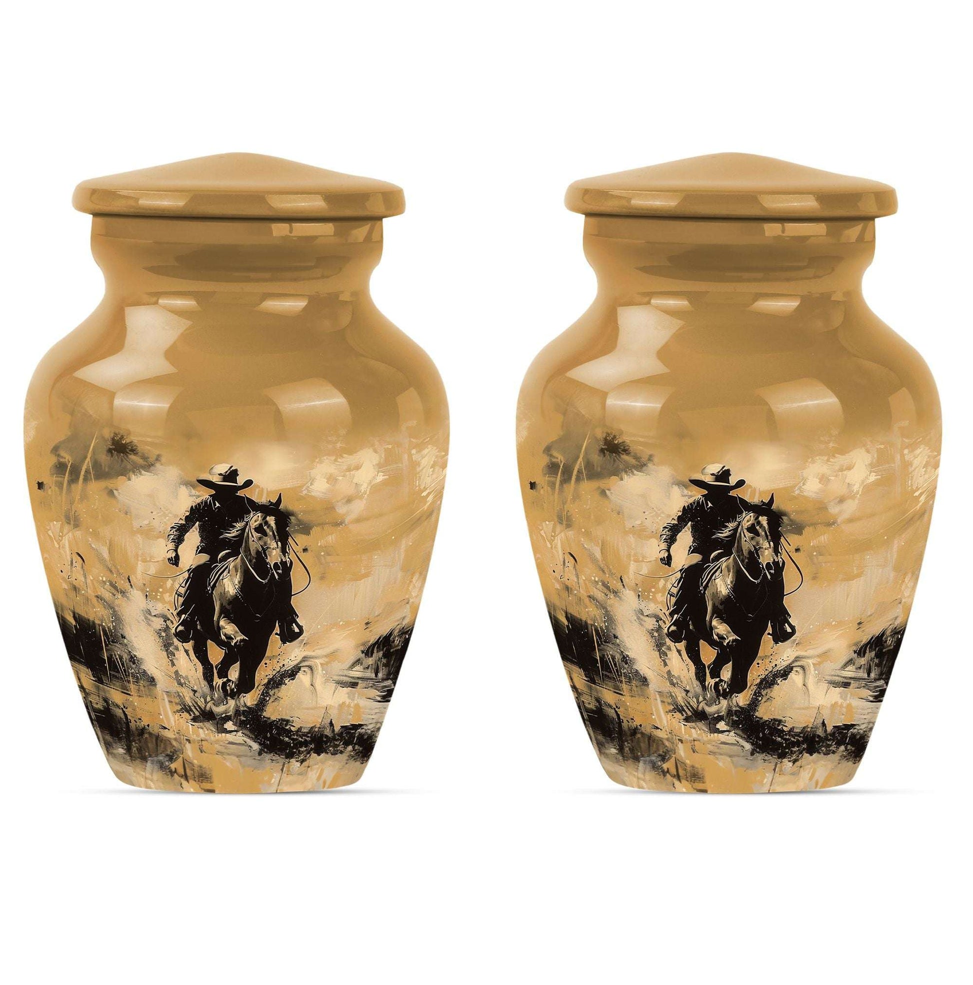 Cowboy Theme 3 Inch Keepsake Pack of 2