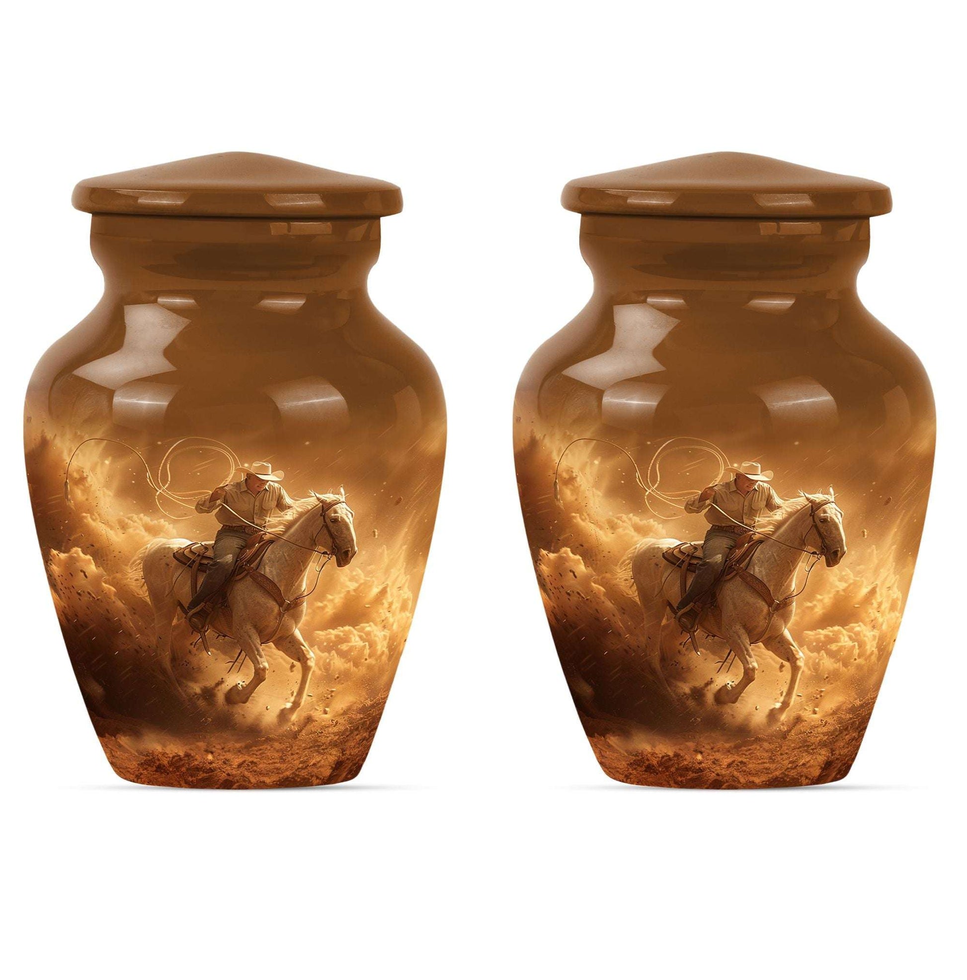 Cowboy Theme 3 Inch Keepsake Pack of 2