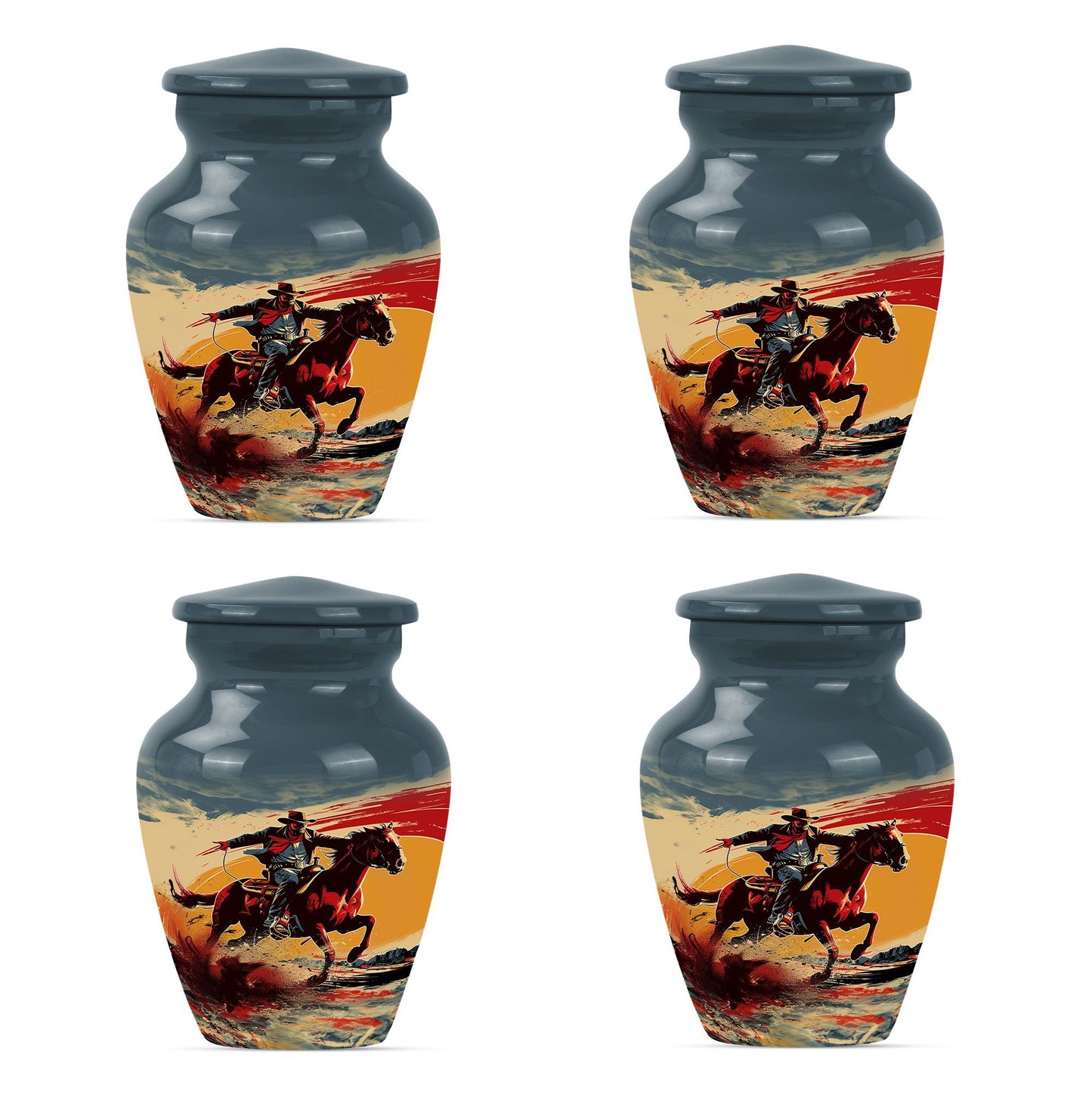 cowboy urn for ashes.