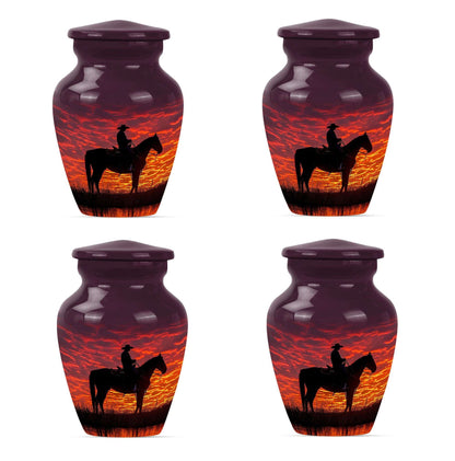 Cowboy Theme 3 Inch Keepsake Pack of 4