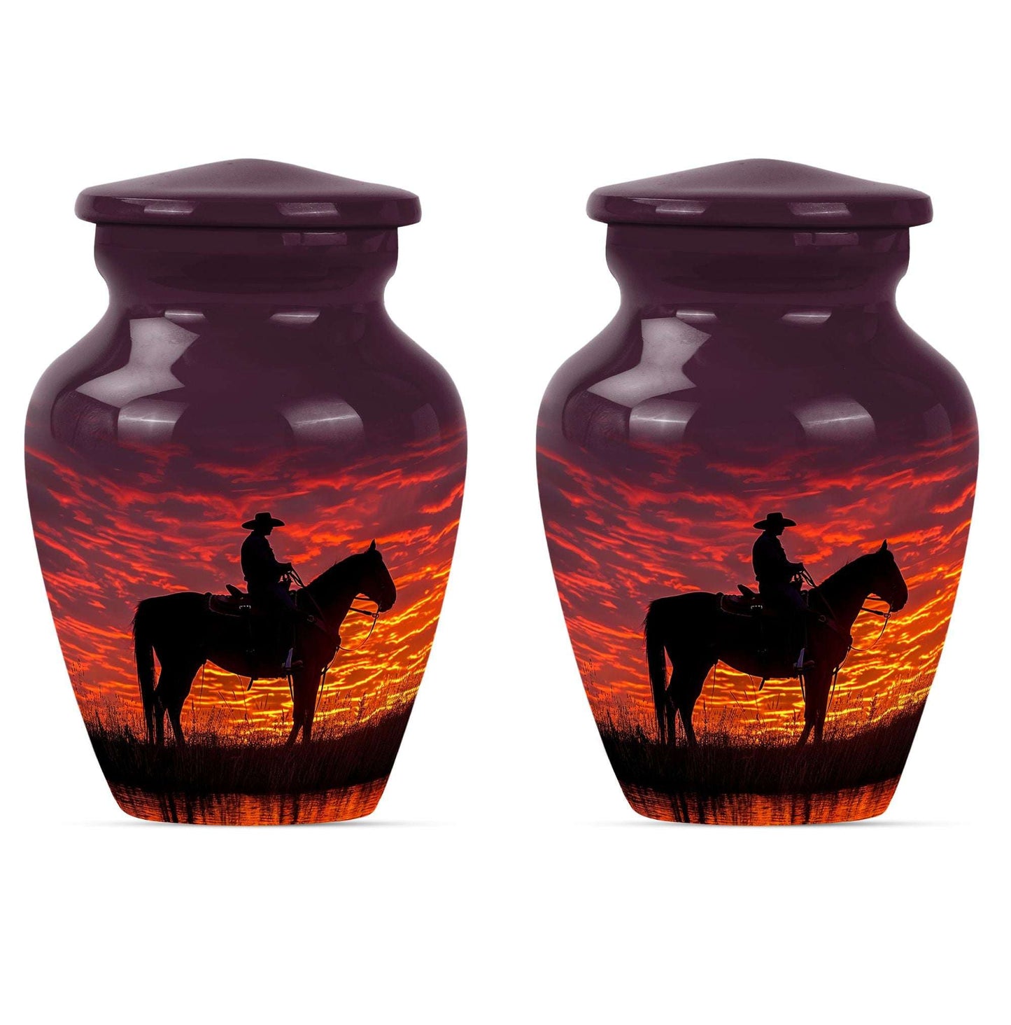 Cowboy Theme 3 Inch Keepsake Pack of 2