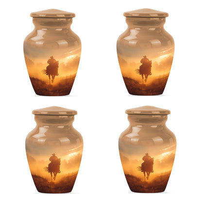 Cowboy Theme 3 Inch Keepsake Pack of 4