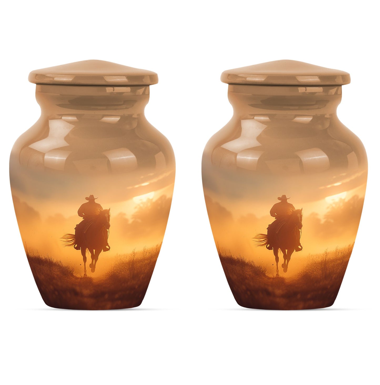 Cowboy Theme 3 Inch Keepsake Pack of 2