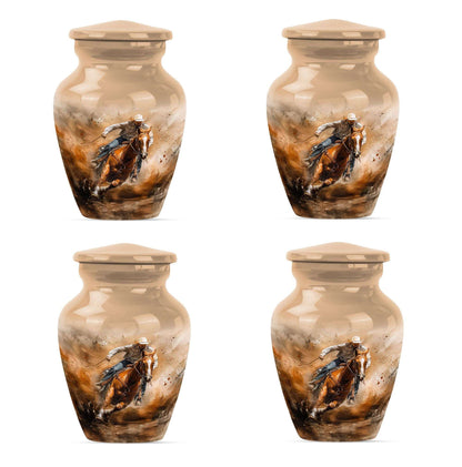 Cowboy Theme 3 Inch Keepsake Pack of 4