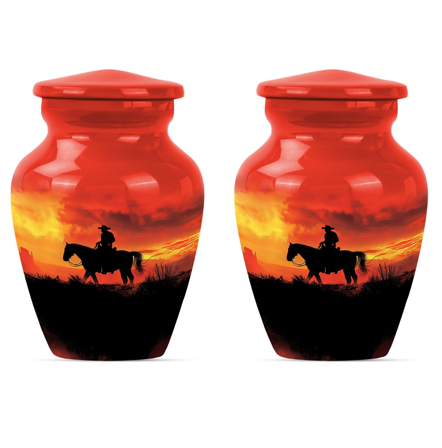 Cowboy Theme 3 Inch Keepsake Pack of 2