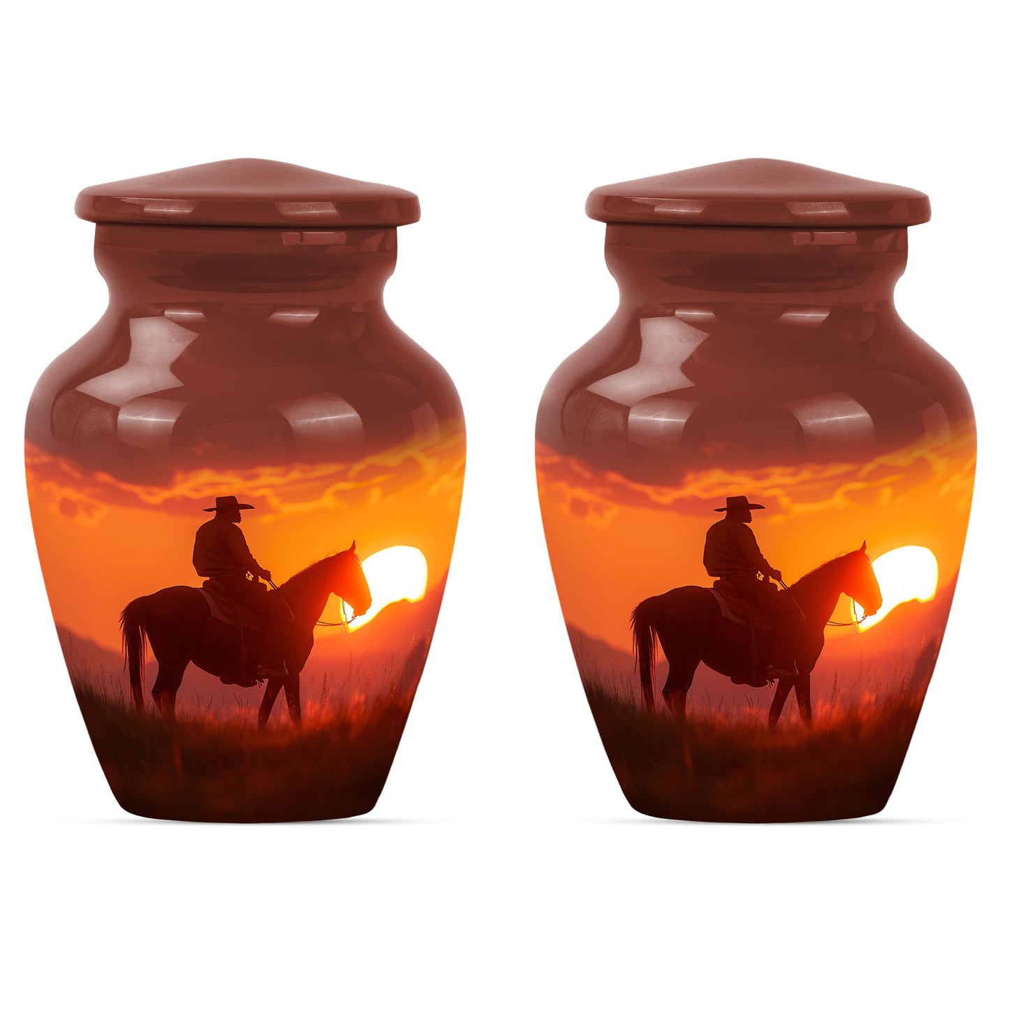 Cowboy Theme 3 Inch Keepsake Pack of 2