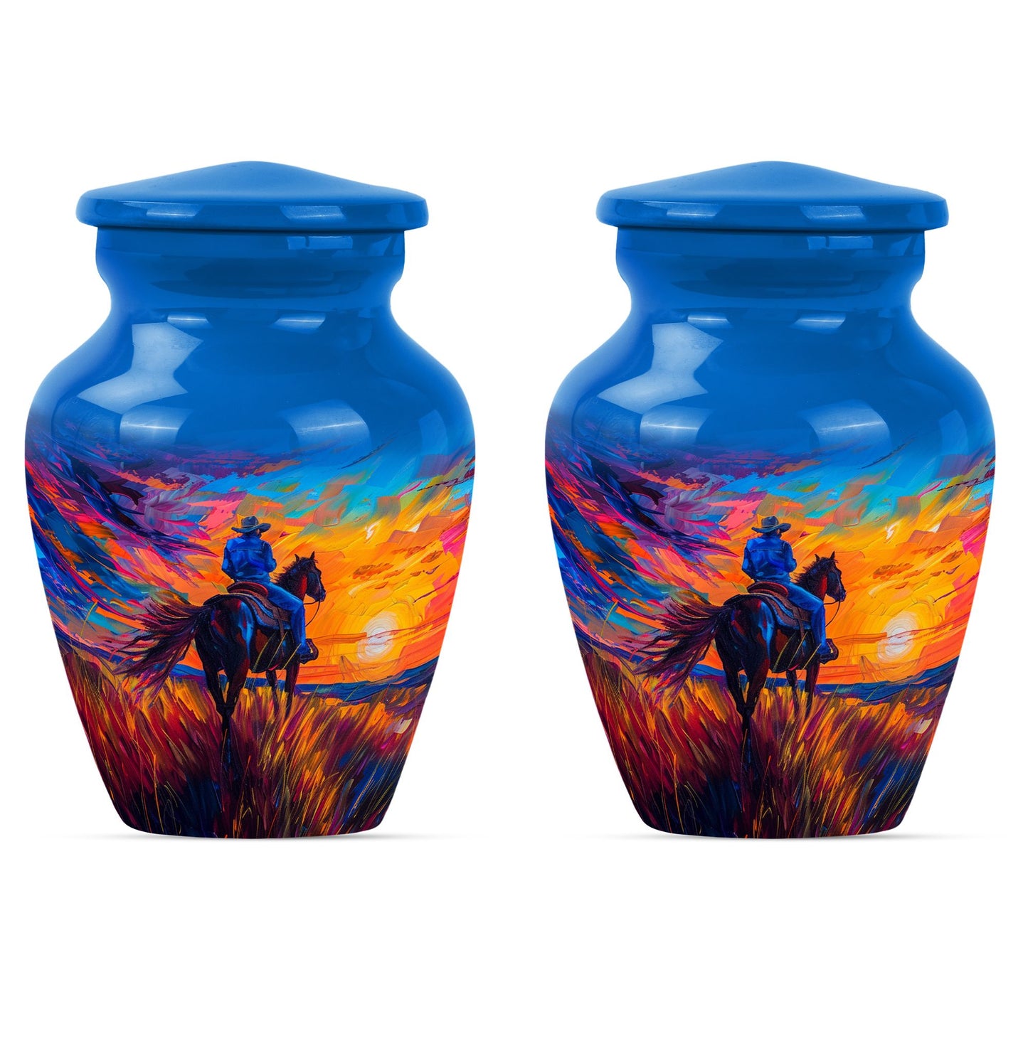 Cowboy Theme 3 Inch Keepsake Pack of 2