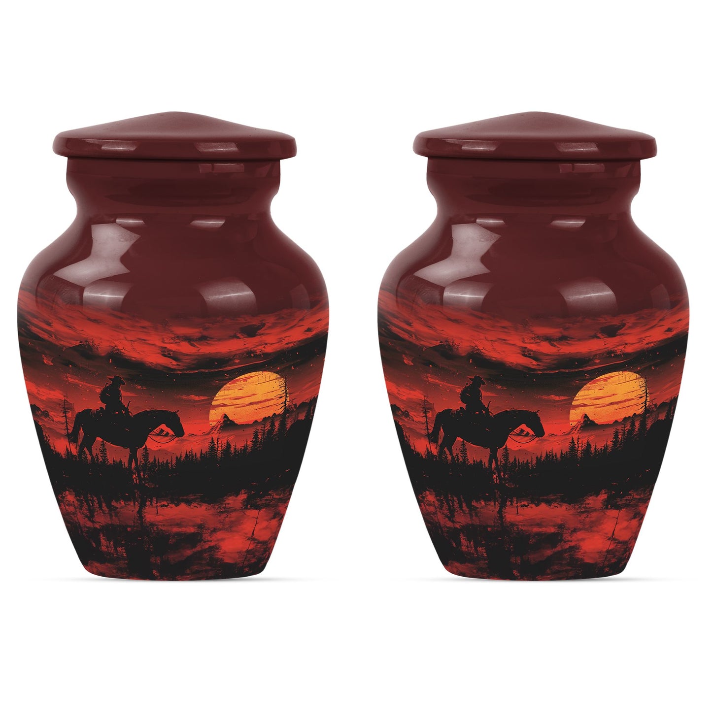 Cowboy Theme 3 Inch Keepsake Pack of 2
