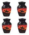 Cowboy Theme 3 Inch Keepsake Pack of 4