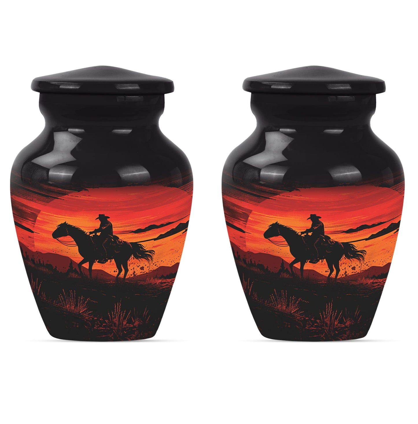 Cowboy Theme 3 Inch Keepsake Pack of 2