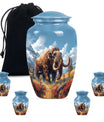 Mamoth Theme Large Urn With 4 Keepsake Urn