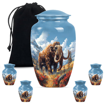 Large Urn with 4 Small Urn