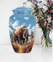 mamoth urn, butterfly themed memorial funeral urn